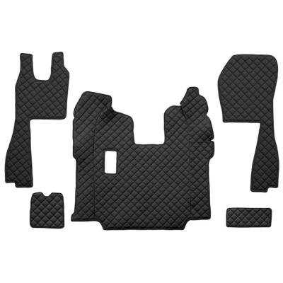 Imagen de F CORE FL05 BLACK Juego de alfombrillas suelo Ecopiel delante 5 negro SCANIA: P,G,R,T series