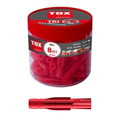 Imagen de TOX Taco universal Tri 8 x 51 mm en envase circular, 90 piezas, 010260051