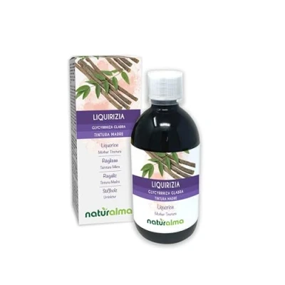 Imagen de Regaliz (Glycyrrhiza glabra) raíces Tintura Madre sin alcohol Naturalma Extracto líquido gotas 500 ml Complemento alimenticio Vegano