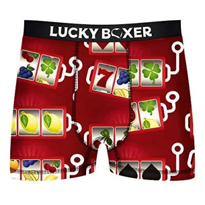 Imagen de Lucky Boxer Calzoncillos Color Rojo para Hombre, Unitario LB002, S