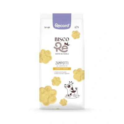 Imagen de Record BiscoRe Galletas para Perros crujientes y Naturales. Snack horneados, sin conservantes ni Aceite de Palma, Ligeras digeribles un Aperitivo Saludable Sabroso 1 kg,