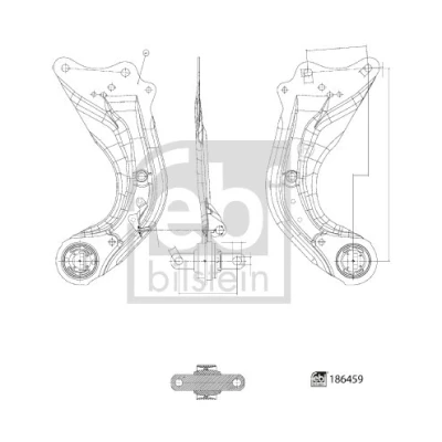 Imagen de Barra oscilante, suspensión de ruedas FEBI BILSTEIN 186459