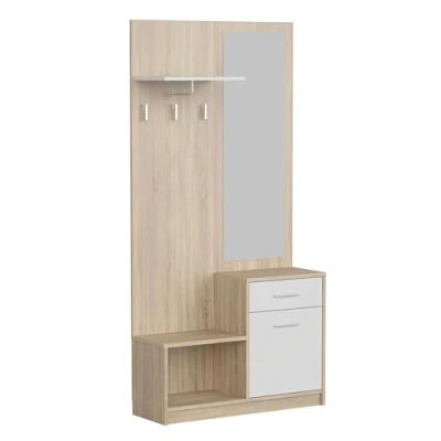 Imagen de Mueble recibidor con espejo sett cajon, puerta y estante