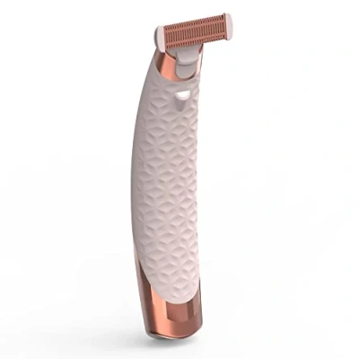 Imagen de Finishing Touch Flawless Nu Razor Depiladora Eléctrica Portátil para Mujer, Recargable, con Cabezal Hipoalergénico Chapado en Oro de 18 K