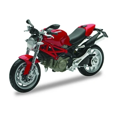 Imagen de New Ray 44023, Ducati Monster 1100 Moto a escala 1:12, Colores aleatorios, 1 Pieza , color/modelo surtido