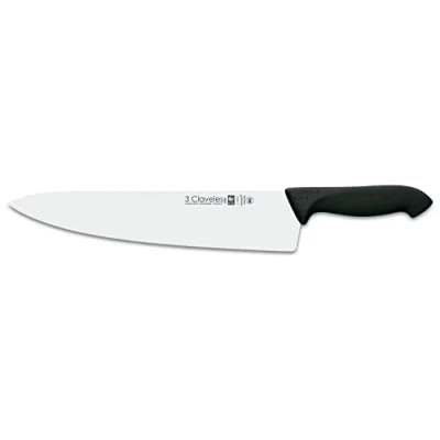 Imagen de 3 Claveles Cuchillo Cocinero Proflex de 30 cm, Acero Inoxidable, Negro
