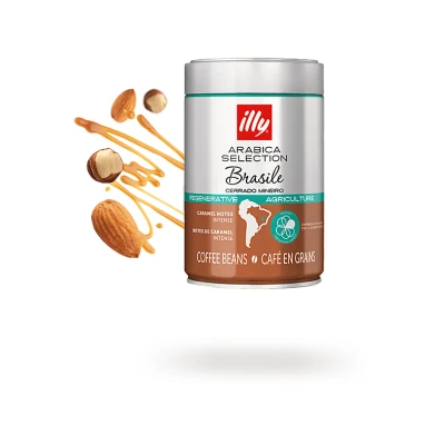 Imagen de Café en grano illy Arabica Selection Brasil Cerrado Mineiro: 100% de agricultura regenerativa Una lata 250 g