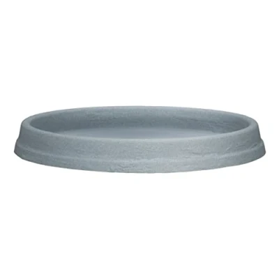 Imagen de Scheurich Marcella Posavasos de plástico, Color Gris Piedra, 44,5 cm diámetro, 4,1 Alto, 2,9 l Vol.