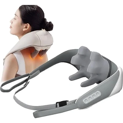 Imagen de Massagers for Neck and Shoulder with Heat, Goletsure Massagers, Shiatsu Back Massager Heat Electric Muscle Relief, Tired Back, Neck,