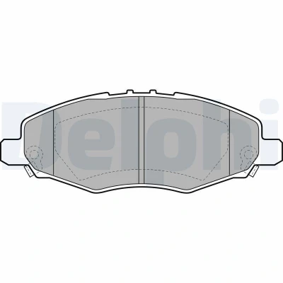 Imagen de DELPHI LP2059 Juego de pastillas freno con avisador acústico desgaste Chapa antichirridos sin accesorios TOYOTA: HILUX 3 Pick up
