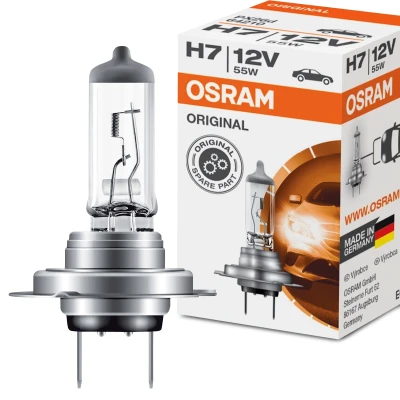 Imagen de OSRAM 64210 Lámpara, faro de carretera H7 12V 55W 3200K Halógena MERCEDES BENZ: Clase C T modell, Vito Tourer, Furgón, FORD: Focus 2, FIESTA 6