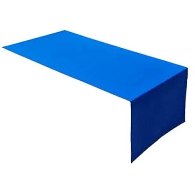 Imagen de Lemos Home Camino de Mesa algodón, colección Concepto, Color y tamaño a Elegir (Camino 45 x 150 cm, Azul Real)