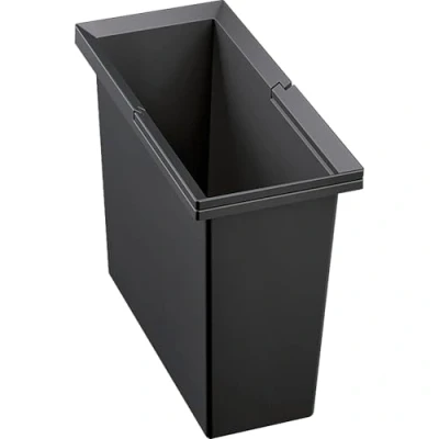 Imagen de BLANCO Cubo de basura 15 litros, apto para sistema separación basura, plástico antracita