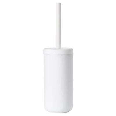 Imagen de Zone Denmark Ume Escobilla de baño (gres con Revestimiento Suave al Tacto, diámetro 10 cm, Altura 38,7 cm), Color Blanco