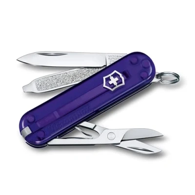 Imagen de Victorinox, Classic SD, Navaja Multiuso Suiza, Cuchillo bolsillo, Regalo, 7 Funciones, Hoja pequeña, Lima de uñas