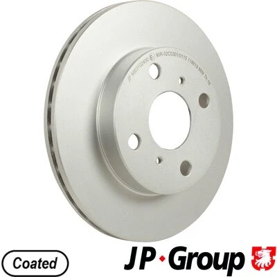 Imagen de JP GROUP 4863102400 Disco de freno Eje delantero 235 18 4 ventilado revestido TOYOTA: Yaris I Hatchback, Verso