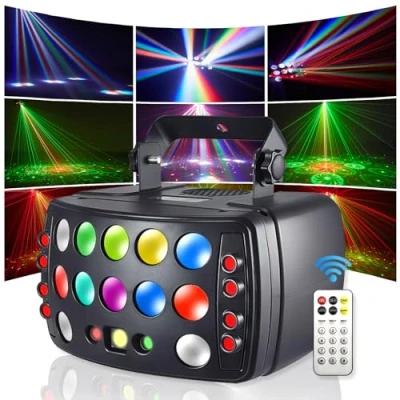 Imagen de Eagou Diary luces discoteca, 50W RGBW LED de 4 in 1 fiesta con DMX512, Flash discoteca función atenuación súper suave para fiestas, discotecas, djs, familias, bares