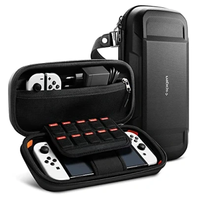 Imagen de Spigen Funda Rugged Armor Pro Compatible con Nintendo Switch (OLED) Negro