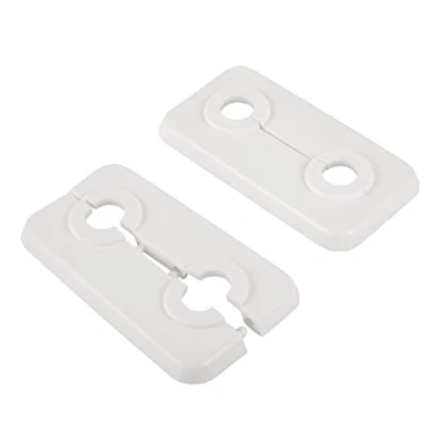 Imagen de Sanitop Wingenroth Roseta doble, 12 mm o 1/8 pulgadas, 2 unidades, unidades), color blanco, 27498