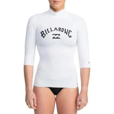 Imagen de Billabong Tropic Surf SS Rashguard, Blanco, M para Mujer