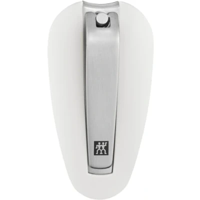 Imagen de ZWILLING Cortaúñas (con caja atrapaúñas, fuerte palanca, filo ligeramente curvado y preciso), Premium, blanco, 65 mm