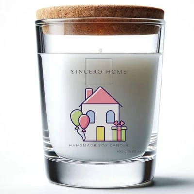 Imagen de SINCERO HOME: Vela Aromática de Soja y Lavanda Regalo para Inauguraciones, Aromaterapia, Relajación Decoración del Hogar, Ecológica Duradera, con Aroma Calmante