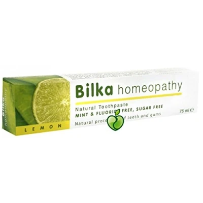 Imagen de Bilka HOMEOPATHY Natural Toothpaste Menthol Free Fluoride Peppermint with Lemon 75ml by