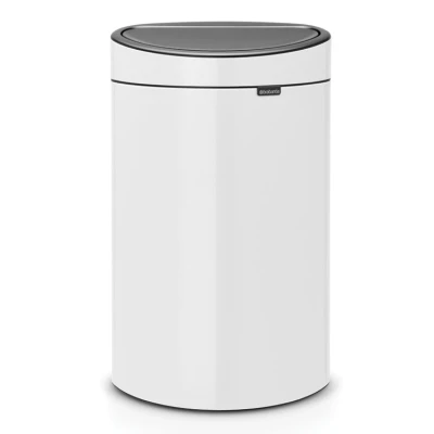 Imagen de Brabantia Touch Bin Cubo de basura, 40 Litros, blanco