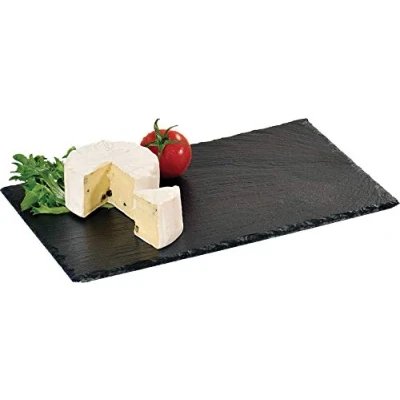 Imagen de Kesper Buffet, Bandeja, Pizarra Placa, de Pizarra, barnizada, Dimensiones: 300 x 200 10 mm, Color Negro