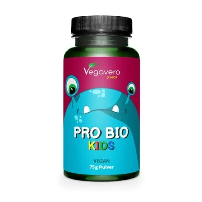 Imagen de BIO Probióticos Para Niños Vegavero® Flora Intestinal Con Inulina Bifidobacterium Infantis + Lactis Lactobacillus Reuteri Streptococcus Thermophilus 75g en Polvo