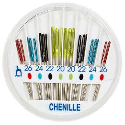Imagen de Pony Aguja de Coser a Mano Ojos Colores compacta: Chenilla, Metal, Multicolor, 24