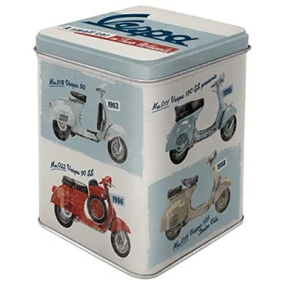 Imagen de Nostalgic Art Caja Retro Vespa Idea de Regalo para Aficionados as Scooters, Guardar té a Granel y en bolsitas, Diseño Vintage, 100 g