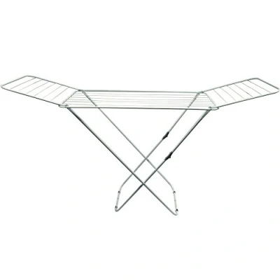 Imagen de Home Vida 1 tendedero Plegable con alas, Metal, Blanco, 50 x 180 105 cm