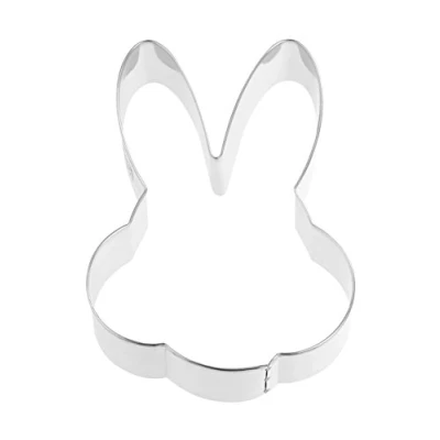 Imagen de Dr. Oetker Moldes Conejo Cabeza Grande, Galletas de y Forma la Serie Goldiges Pascua (Color: Plata), cantidad: 1 Pieza
