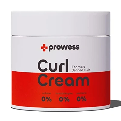 Imagen de Prowess Crema para Peinar, Activador de Rizos Metodo Curly, sin Siliconas, 250ml, Aclarado Pelo Definido Apelmazar
