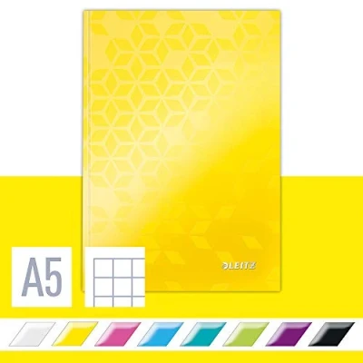 Imagen de Leitz Wow Cuaderno de tapa rígida, A5, Amarillo