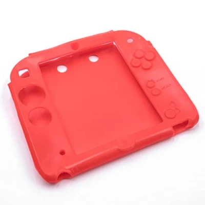 Imagen de vhbw Funda, Cubierta Compatible con Nintendo 2DS videoconsolas, mandos Silicona, Rojo