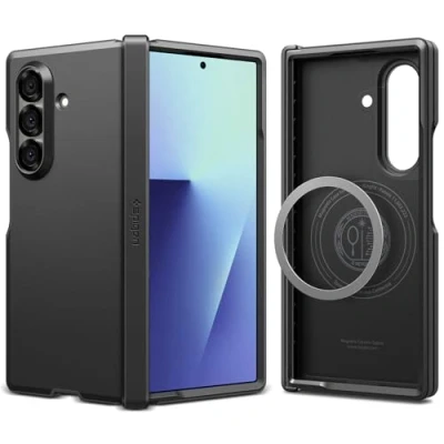 Imagen de Spigen Funda Tough Armor Pro MagFit Compatible con Samsung Galaxy Z Fold 7 Negro