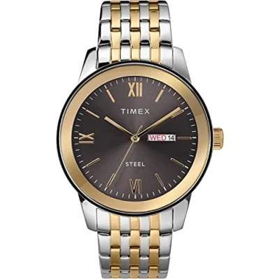 Imagen de Timex Reloj Analógico para Hombres de Cuarzo con Correa en Acero Inoxidable TW2T50500