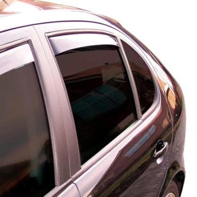 Imagen de ClimAir Car Comfort Deflectores de Aire Master Negro (Trasera) Compatible con Audi A6 (C8) Avant/Allroad 2018