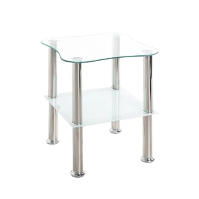 Imagen de HAKU Möbel 33310 Mesa de café, INOX, Acero Inoxidable Blanco, 47 x 180 cm