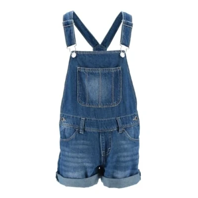 Imagen de Levi&#039;s Kids Lvg Railroad Stripe Shortall 4ee380 Vestido, Azul (Bajo), 12 años para Niñas