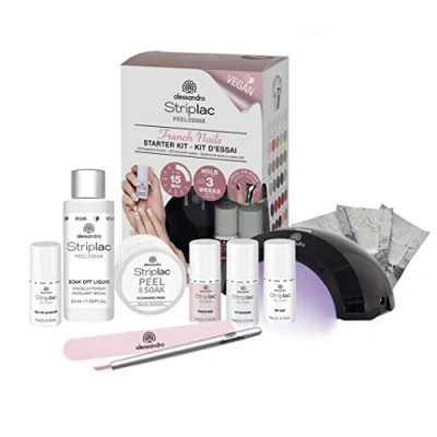 Imagen de Alessandro Striplac Peel Or Soak French Nails starter set
