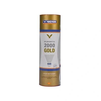 Imagen de VICTOR Nylon Federball Shuttle 2000 6 unidades, Multicolor (Amarillo/Blanco)