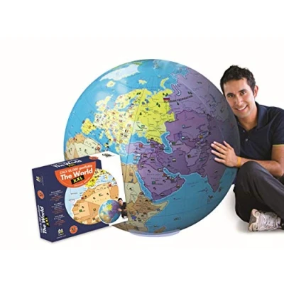 Imagen de Abysse XXL Globe Gonflable Mundo 85 cm, Multicolor, (CALY SARL 060F)