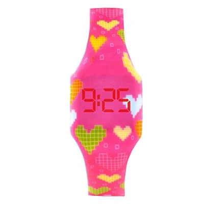 Imagen de Kiddus Reloj LED Digital para niña o niño. Pulsera de Silicona Suave niños y Adultos. Batería Japonesa reemplazable. Fácil Leer Aprender Las Horas