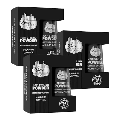 Imagen de The Shave Factory Polvo para peinar el cabello: matificante y voluminoso una textura, volumen acabado mate incomparables, perfectos cualquier look tipo de cabello (60 g, Classic)