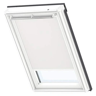 Imagen de Original VELUX Cortina de Oscurecimiento para Ventanas Techo MK04, Beige con guía Lateral Blanca