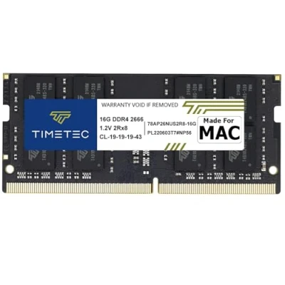 Imagen de Timetec 16GB Compatible para Apple DDR4 2666MHz Mediados de 2020 iMac20.1/20.2/Mediados 2019 iMac19.1 27 Pulgadas con Pantalla Retina 5K, Finales 2018 Mac Mini (8.1) PC4 21333/PC4 21300