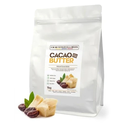 Imagen de Manteca De Cacao 100% Tipo Natural Bolsa 1kg Calidad Extra Venezuela Delta